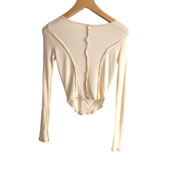Urban Outfitters Out From Under Sweet Dreams Seamed Henley Top - Picture 6 of 8
